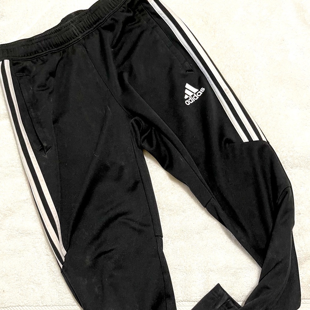 Adidas black joggers